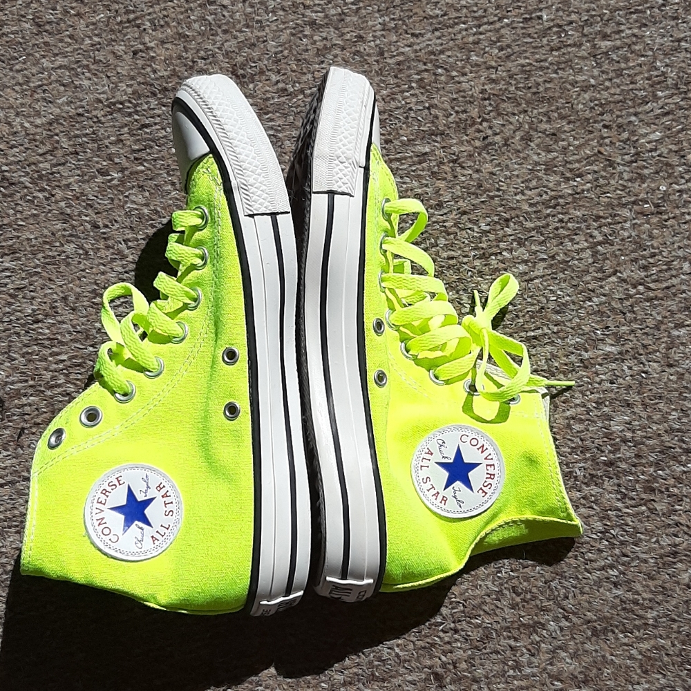 Electric yellow converse